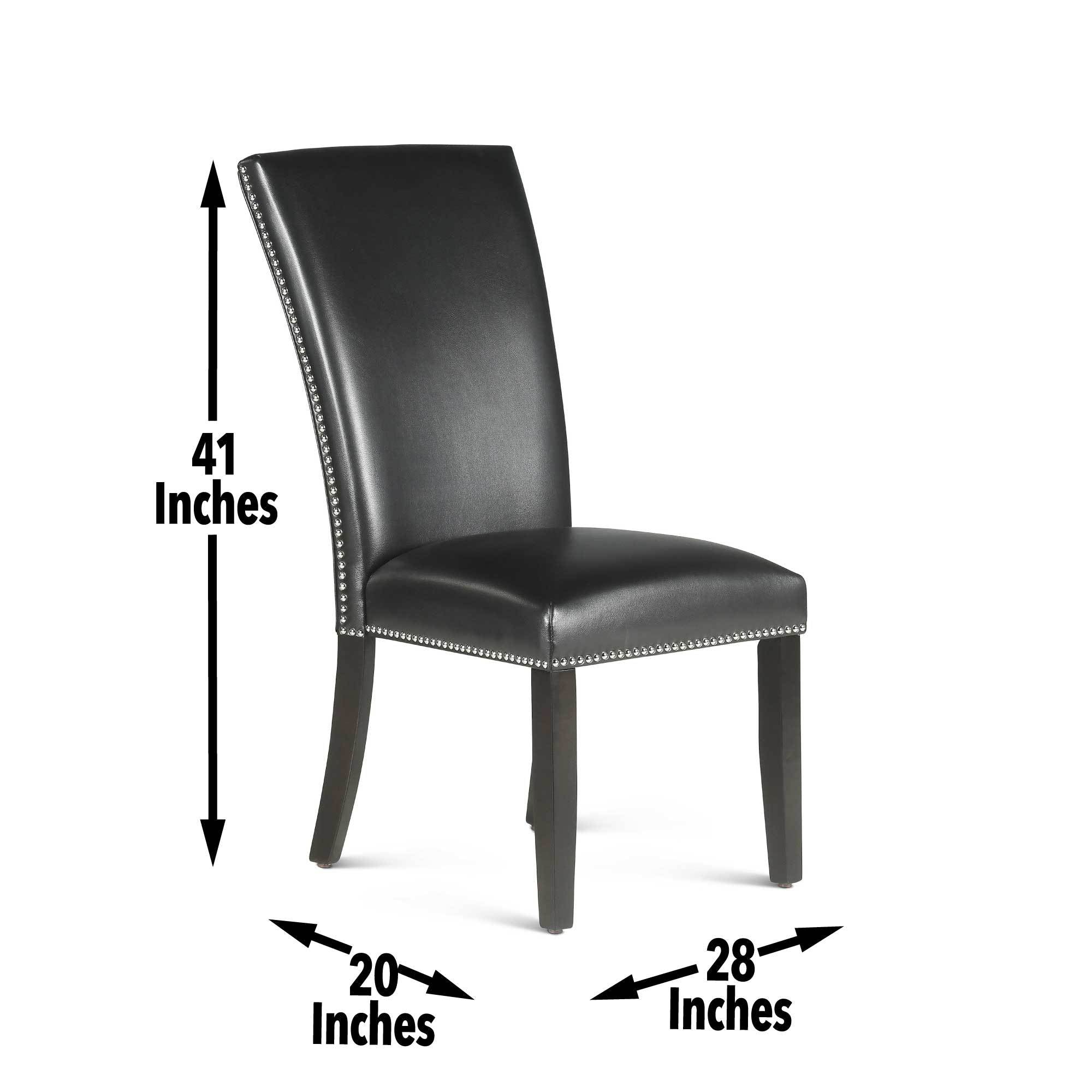 Finley Side Chair Set Of 2 Black Black Wood