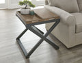 Topeka End Table Brown Brown Wood