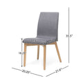 Dining Chair - Dark Grey Fabric