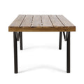 Canoga Coffee Table Teak Metal & Wood