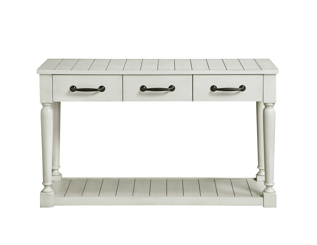 Hemingway Sofa Table White White Wood