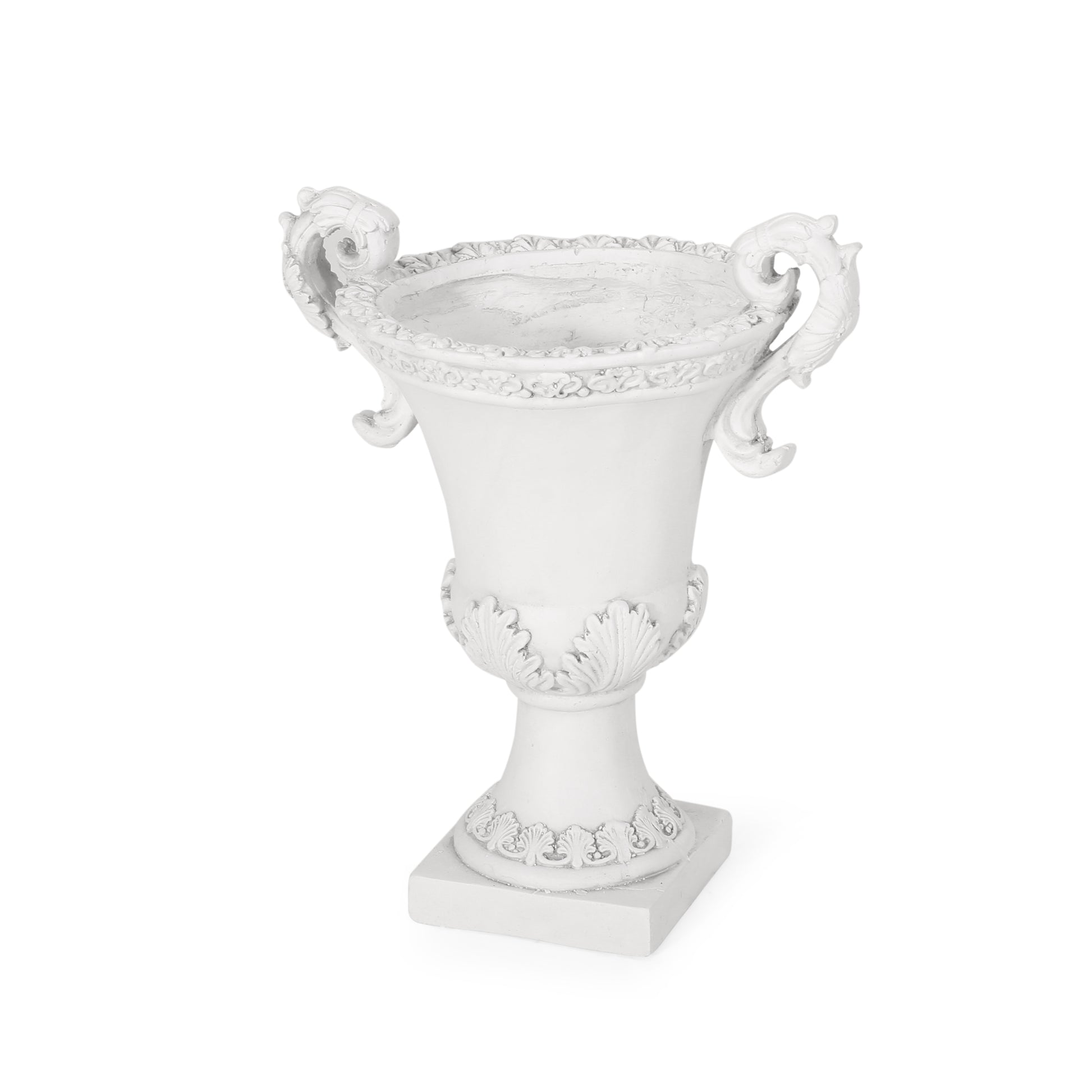 Mgo Garden Urn Planter Antique White Magnesium Oxide