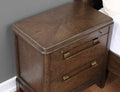 Milan Nightstand Dark Brown Dark Brown Wood