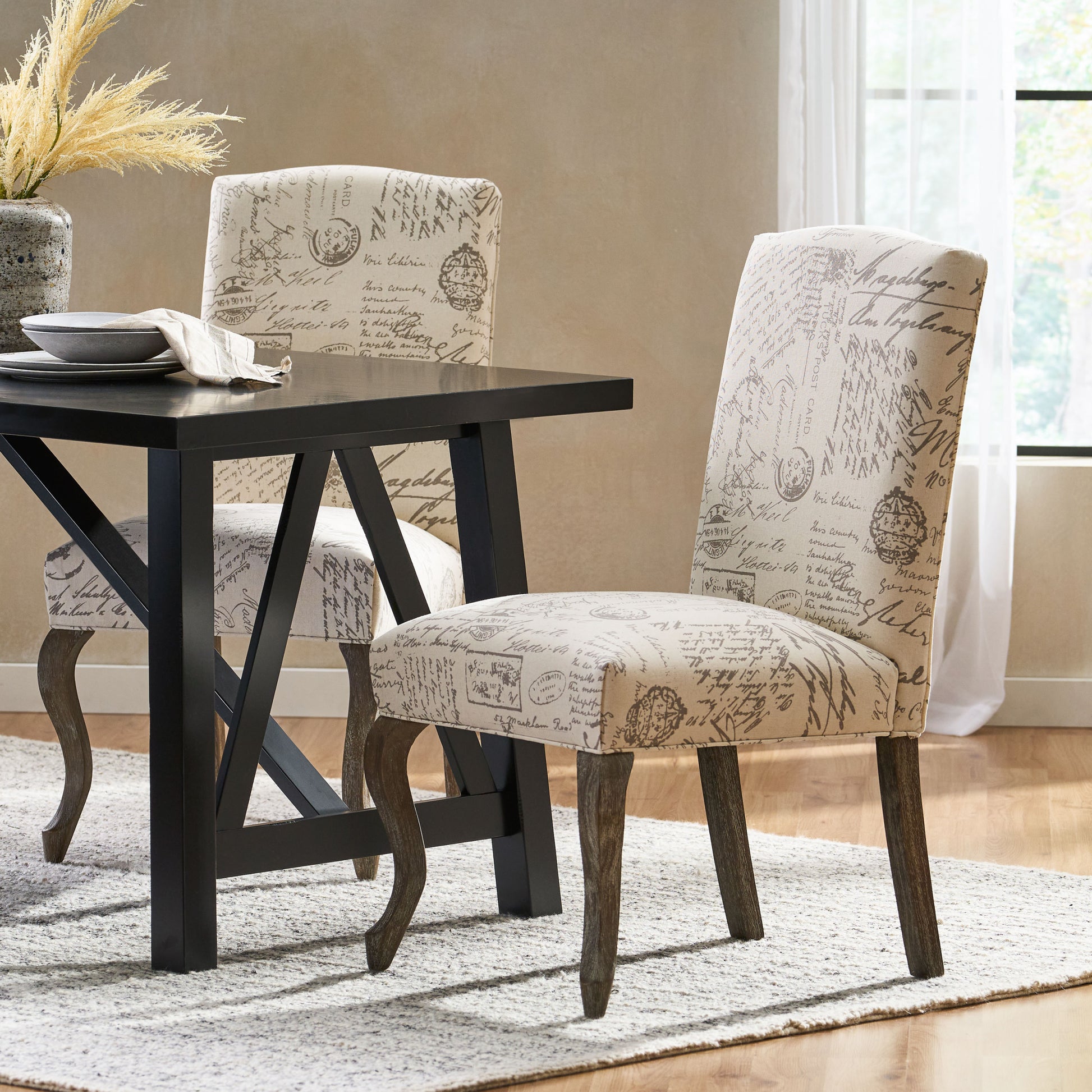 Lynnwood Kd Dining Chair Mp2 Set Of 2 Beige Fabric