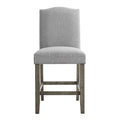 Grayson Counter Chair Set Of 2 Gray Dark Gray Wood