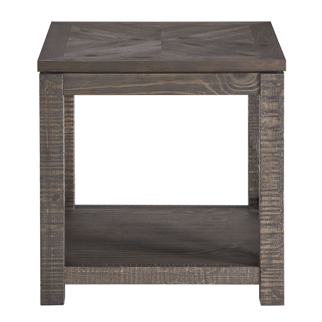 Dexter Square End Table Brown Brown Wood