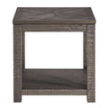 Dexter Square End Table Brown Brown Wood