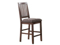 Yorktown Counter Chair Set Of 2 Dark Brown Dark Brown Wood