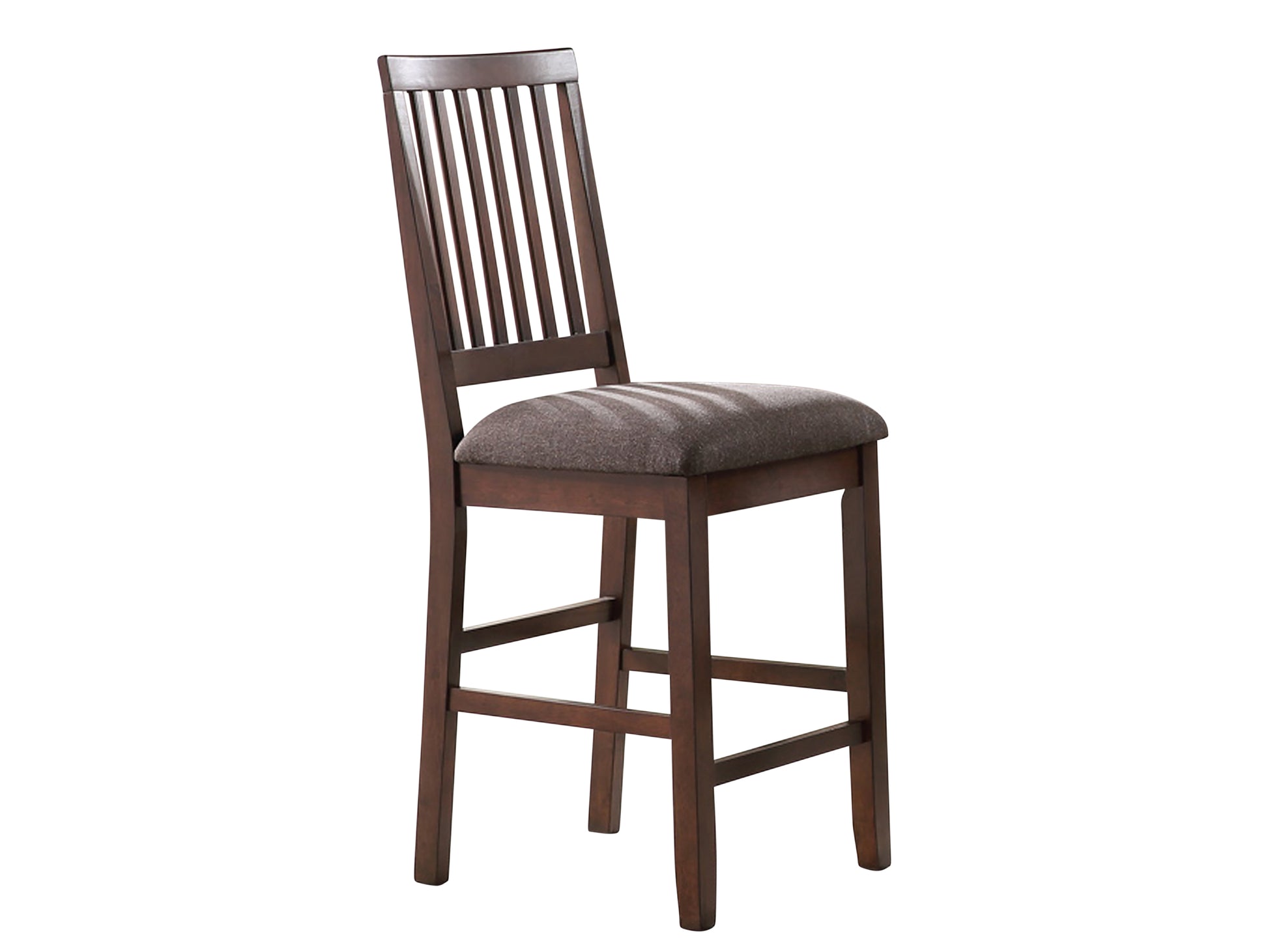 Yorktown Counter Chair Set Of 2 Dark Brown Dark Brown Wood