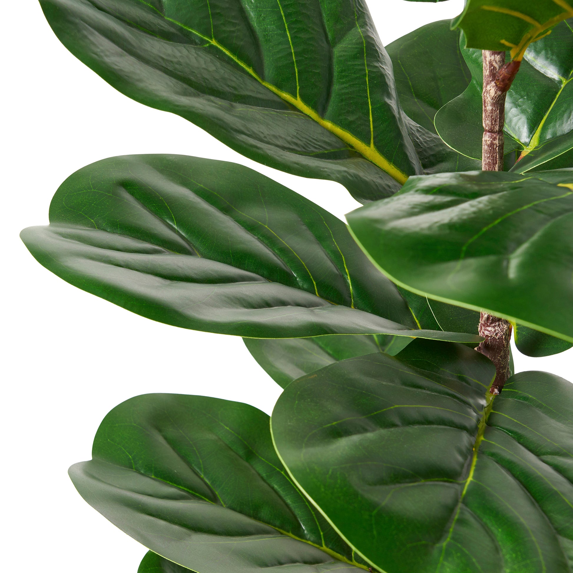 fiddle leaf fig plastic 150Cm Artificial Fiddle Leaf Fig Tree Green Iron Plastic