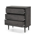 Nordic 3 Drawer Chest Grey Mdf