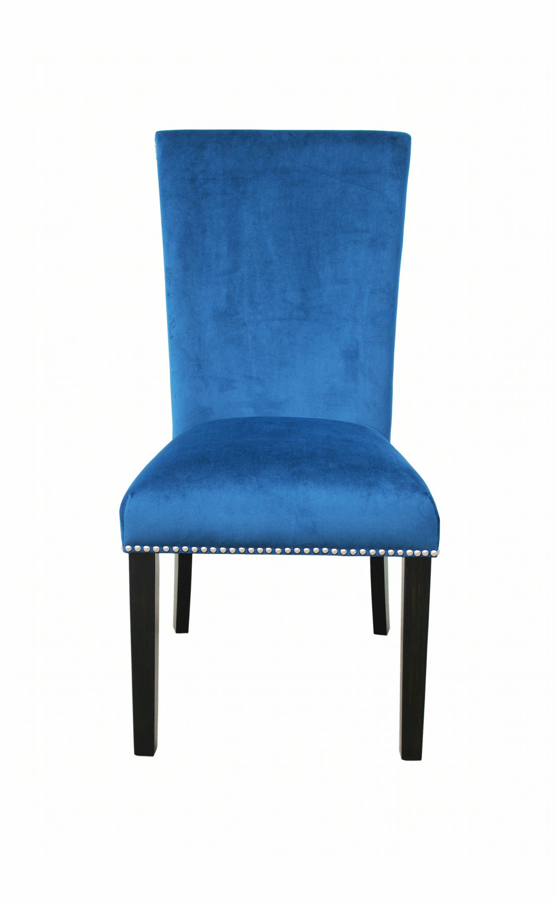 Camila Velvet Dining Chair Set Of 2 Blue Blue Fabric