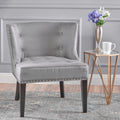 Occassional Chair Grey Fabric