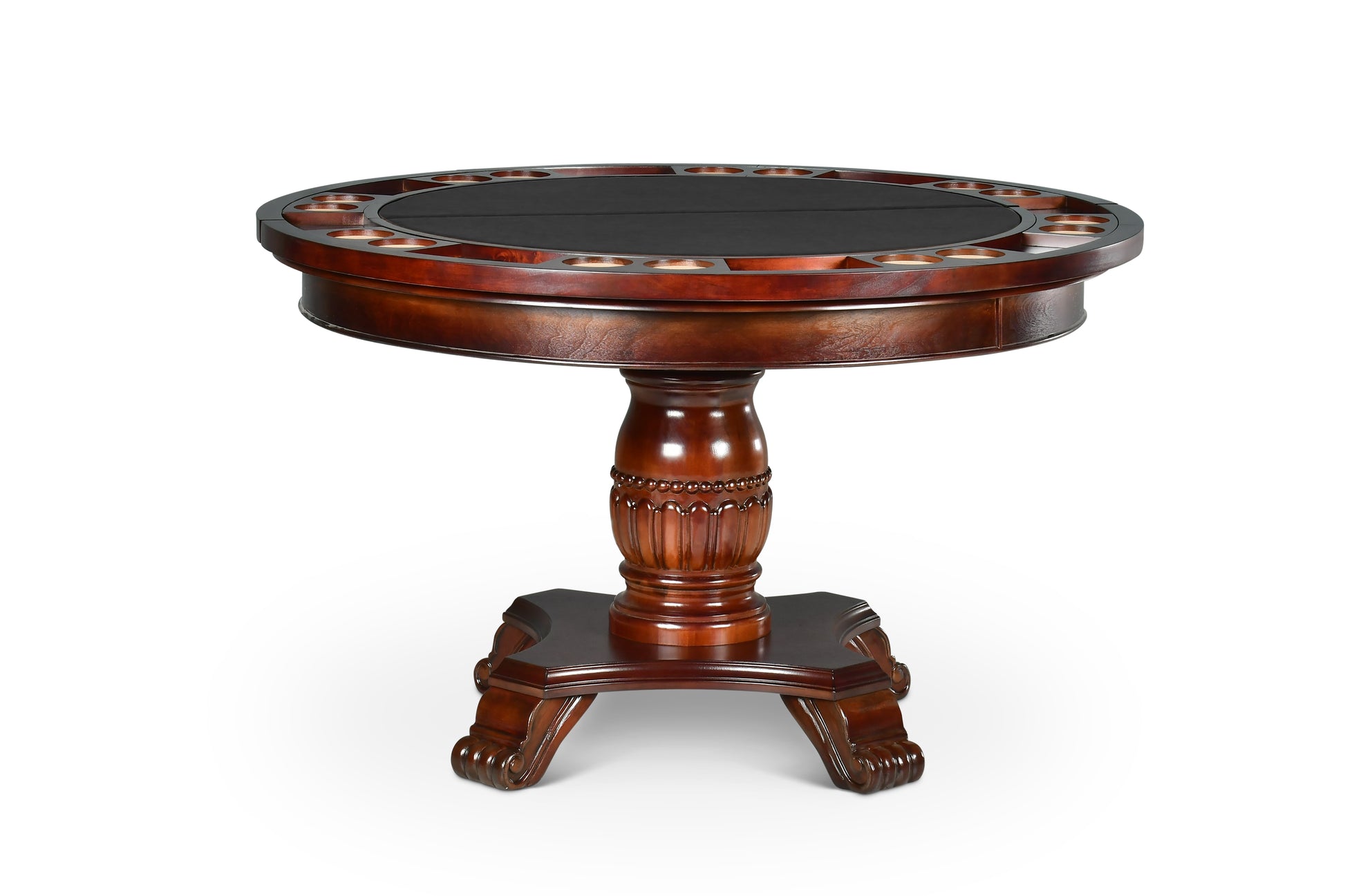 Tournament Dining And Game Table Dark Brown 39 Inches Or Less Wood