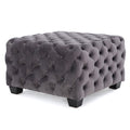 Ottoman Grey Velvet