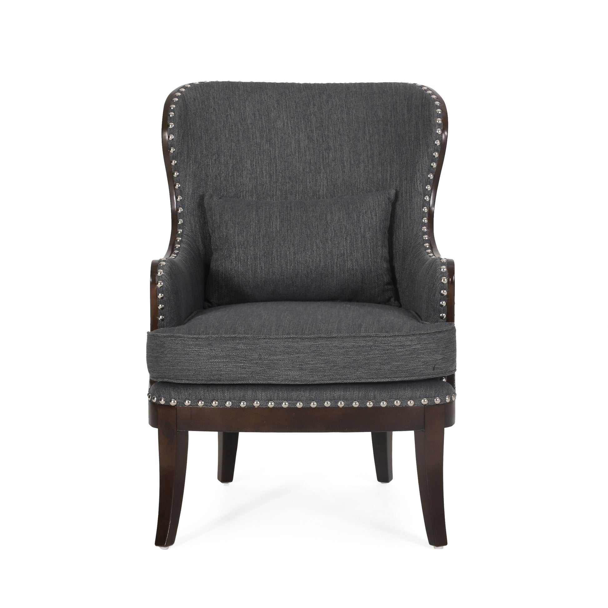 Accent Chair Charcoal Fabric