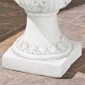 Mgo Garden Urn Planter Antique White Magnesium Oxide