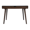 Tina Writing Desk Grey Brown Wood