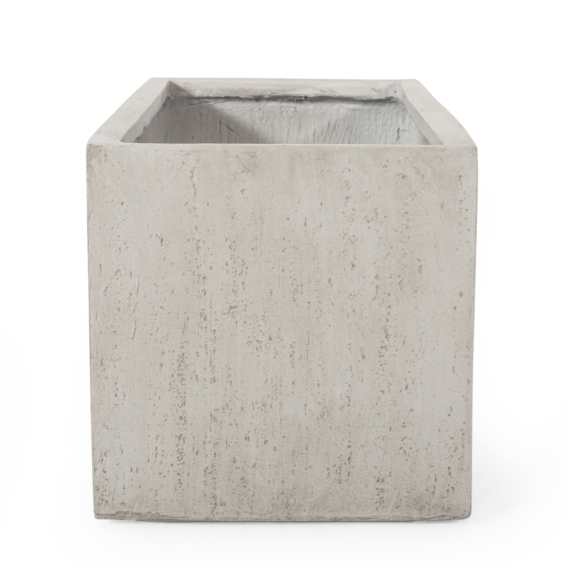 Outdoor Large Square Mgo Planter White Magnesium Oxide