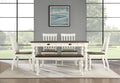 Joanna 4 Drawer Dining Table White White Wood