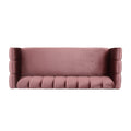 Miranda Velvet 3 Seater Sofa Blush Velvet