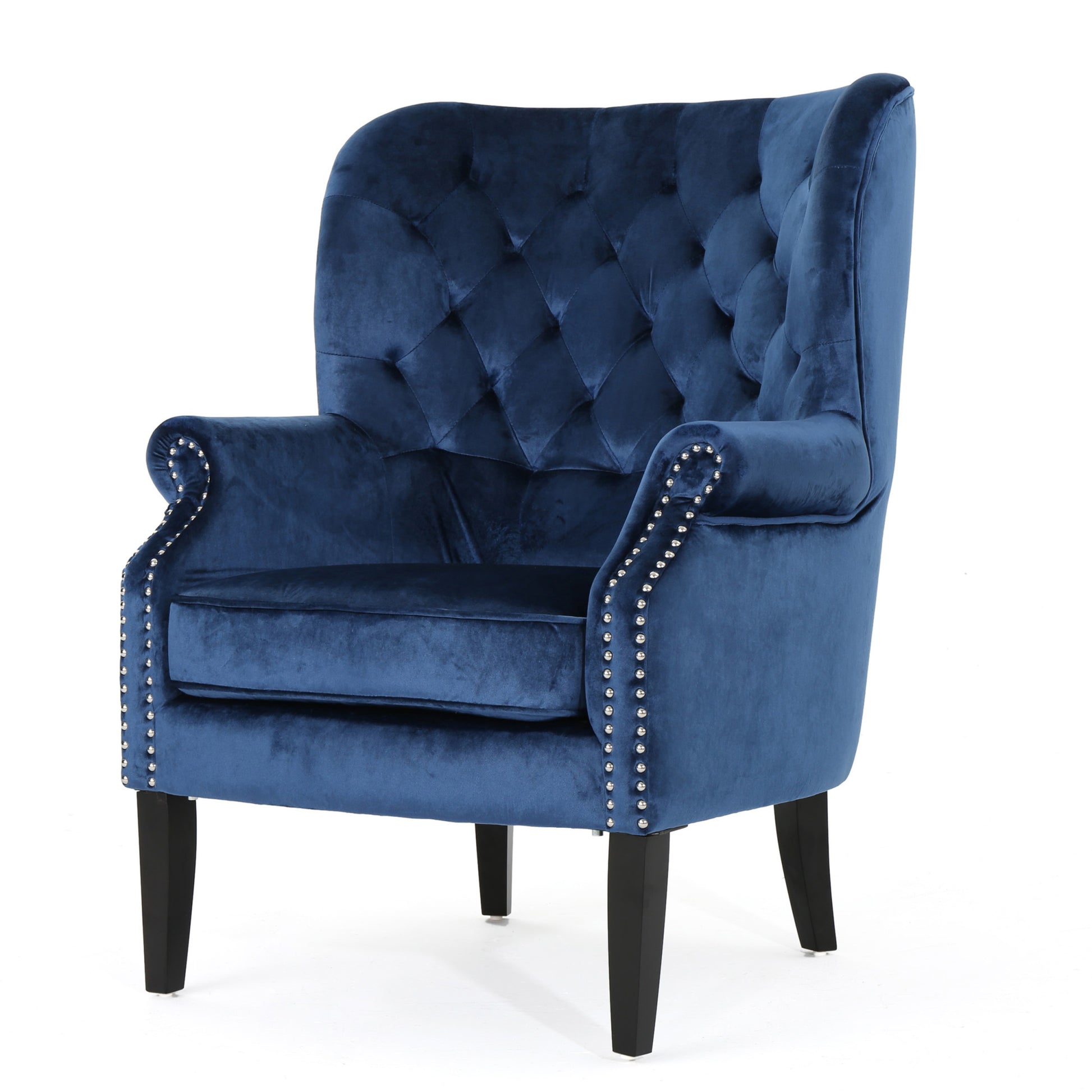 Club Chair Blue Velvet