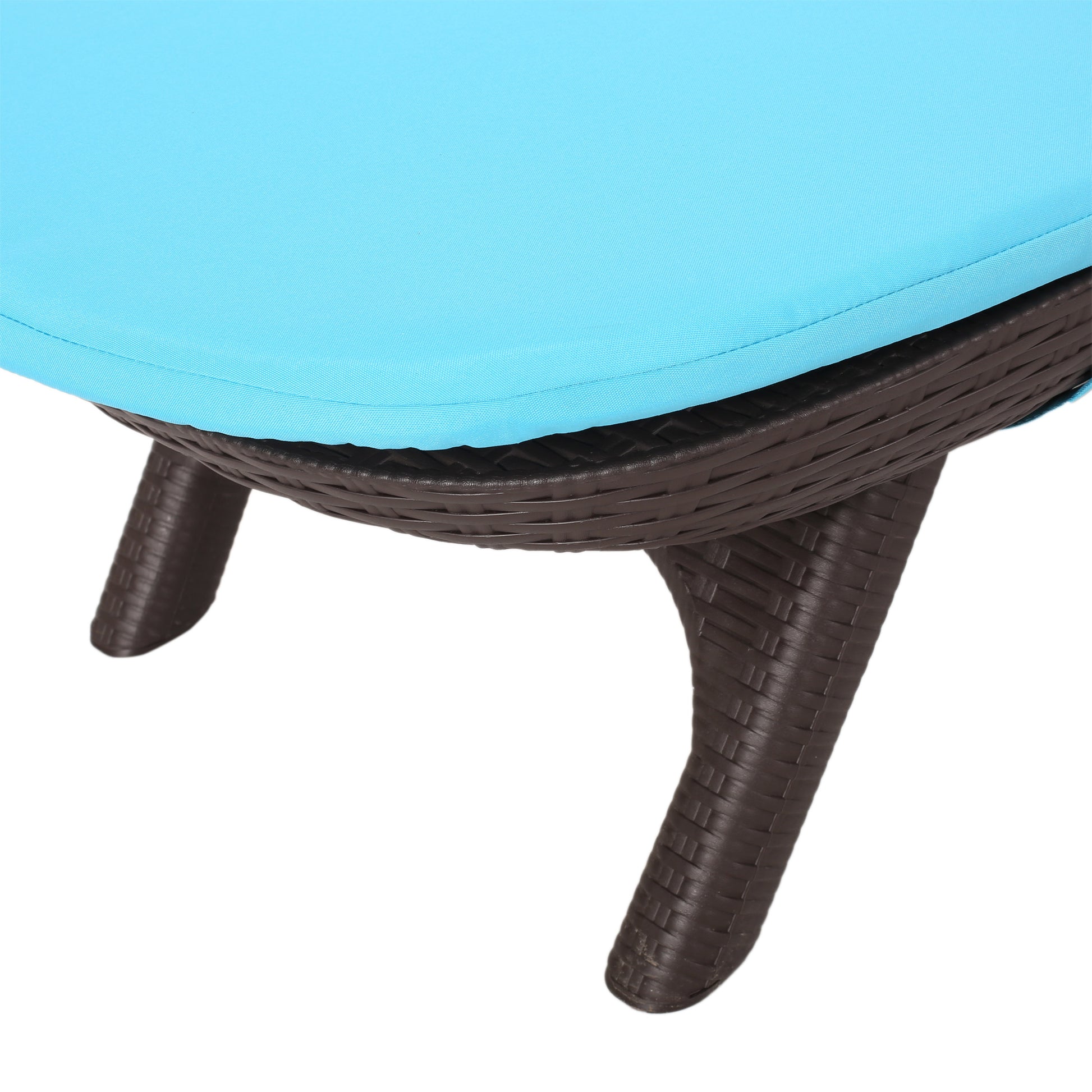 Mikael Chaise Lounge With Cushion Dark Brown Polypropylene