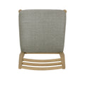 Dining Chair Set Of 2 Grey Fabric