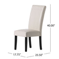 Hanford Dining Chair Ivory Pu Leather