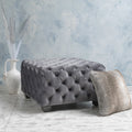 Ottoman Grey Velvet