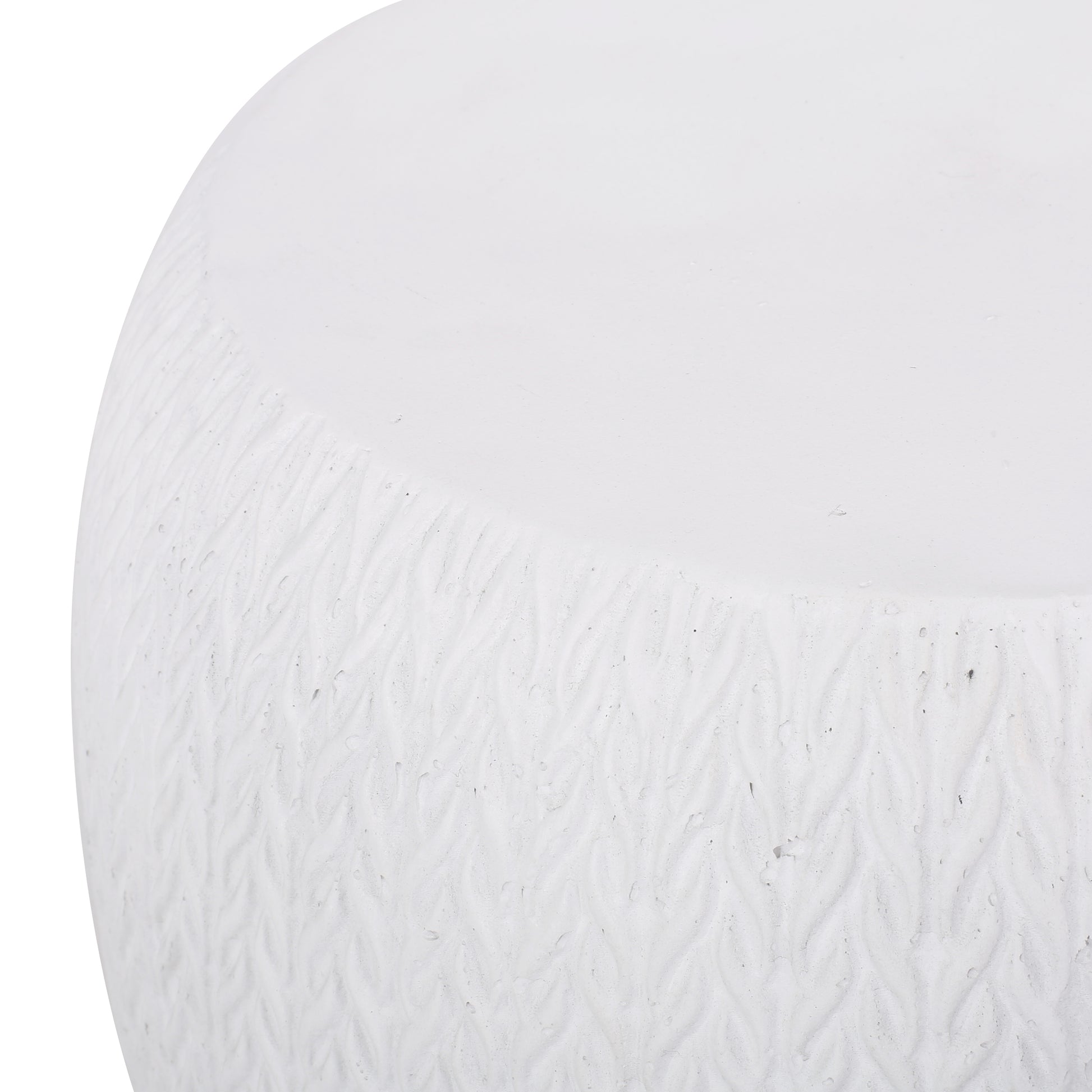 End Table Antique White Magnesium Oxide