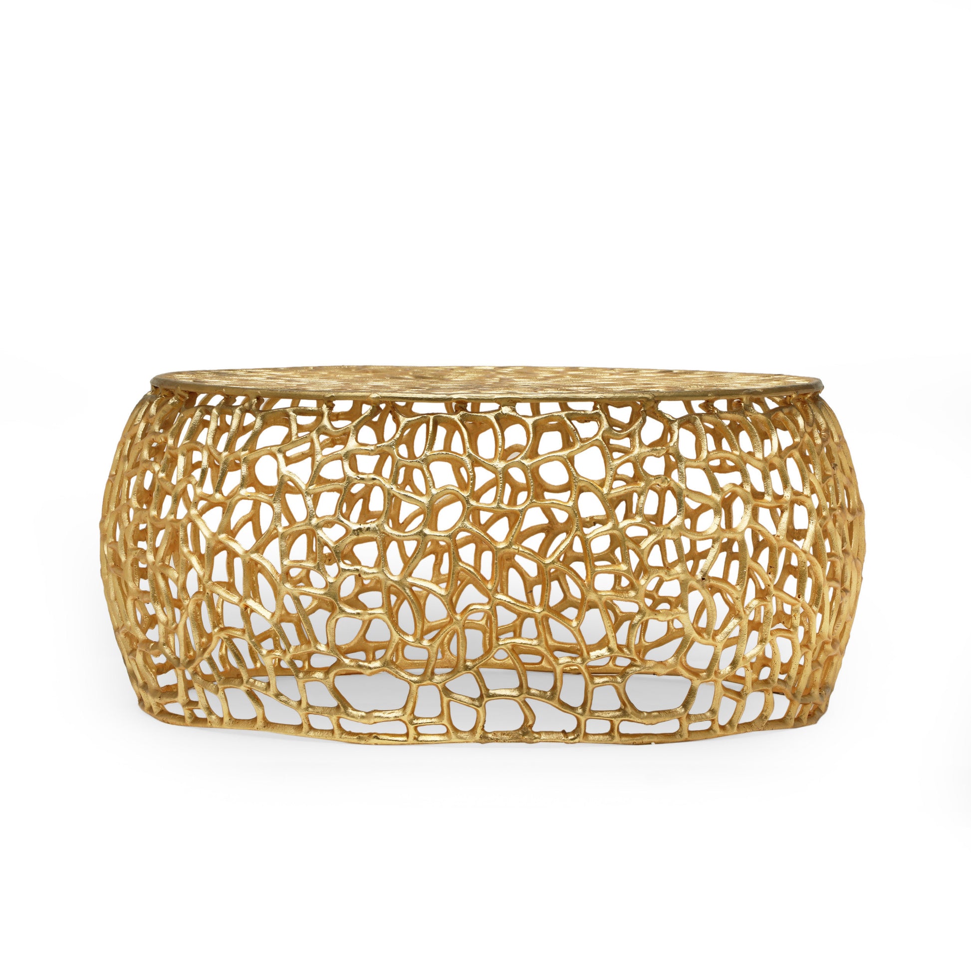 Mesh Coffee Table Gold Aluminium