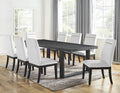 Yves 9 Piece Dining Set White White Wood