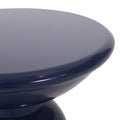 Metal S 2 End Table Navy Blue Iron