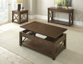 Lenka End Table Brown Brown Wood