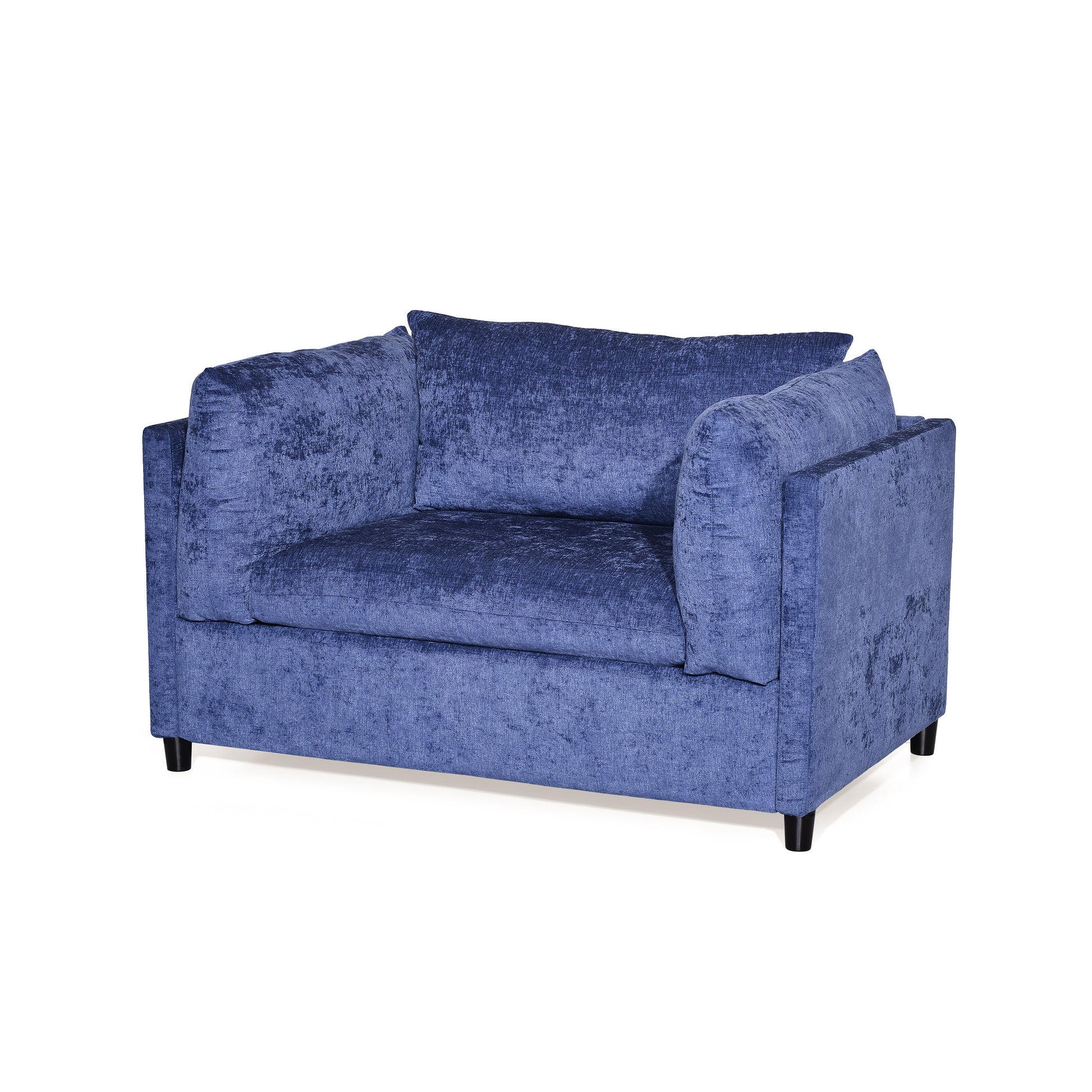 Club Chair Navy Blue Fabric