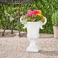 Mgo Garden Urn Planter Antique White Magnesium Oxide