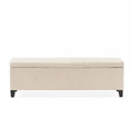 Glouster Storage Ottoman V2 Light Beige Fabric