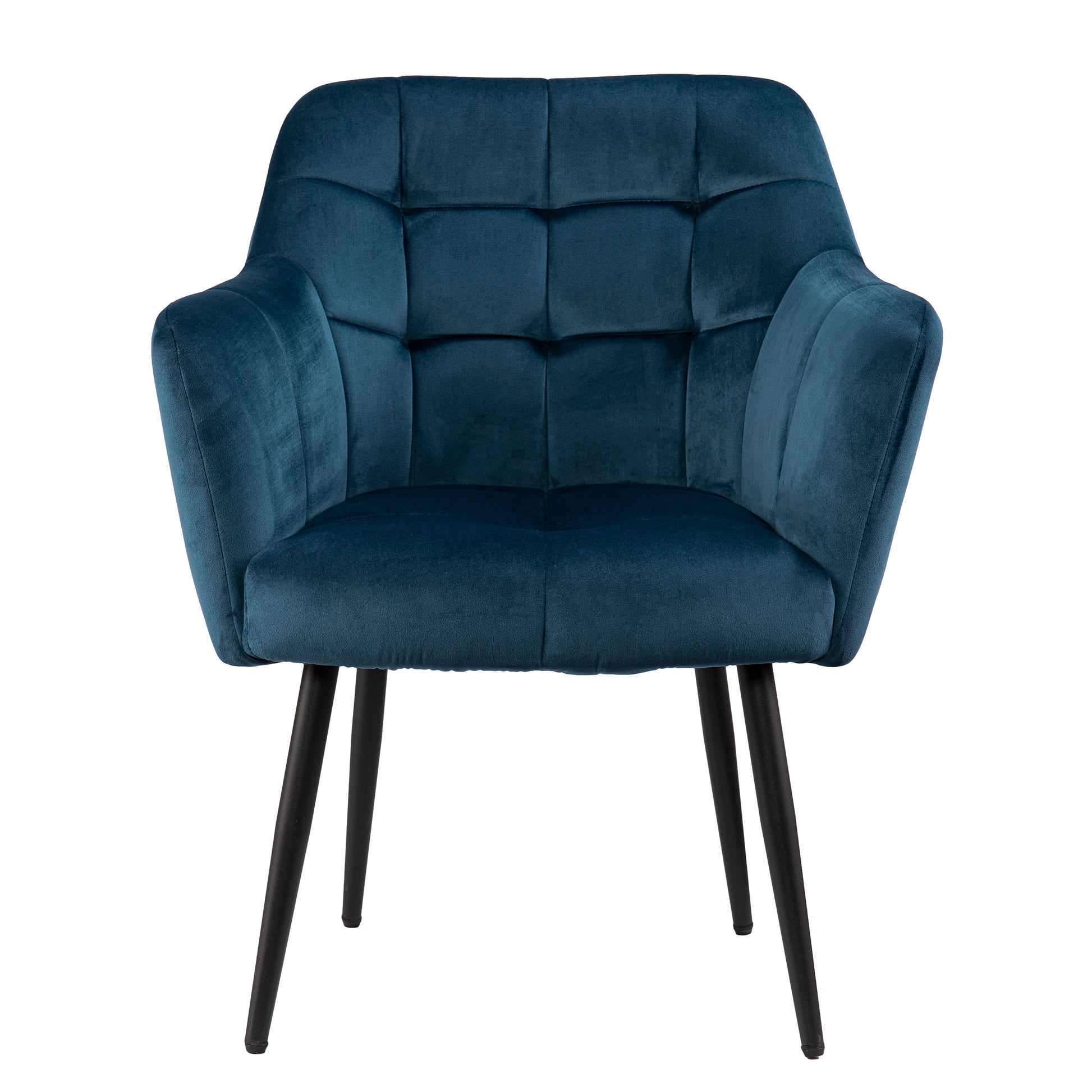 Trevilly Upholstered Accent Chair Blue Velvet