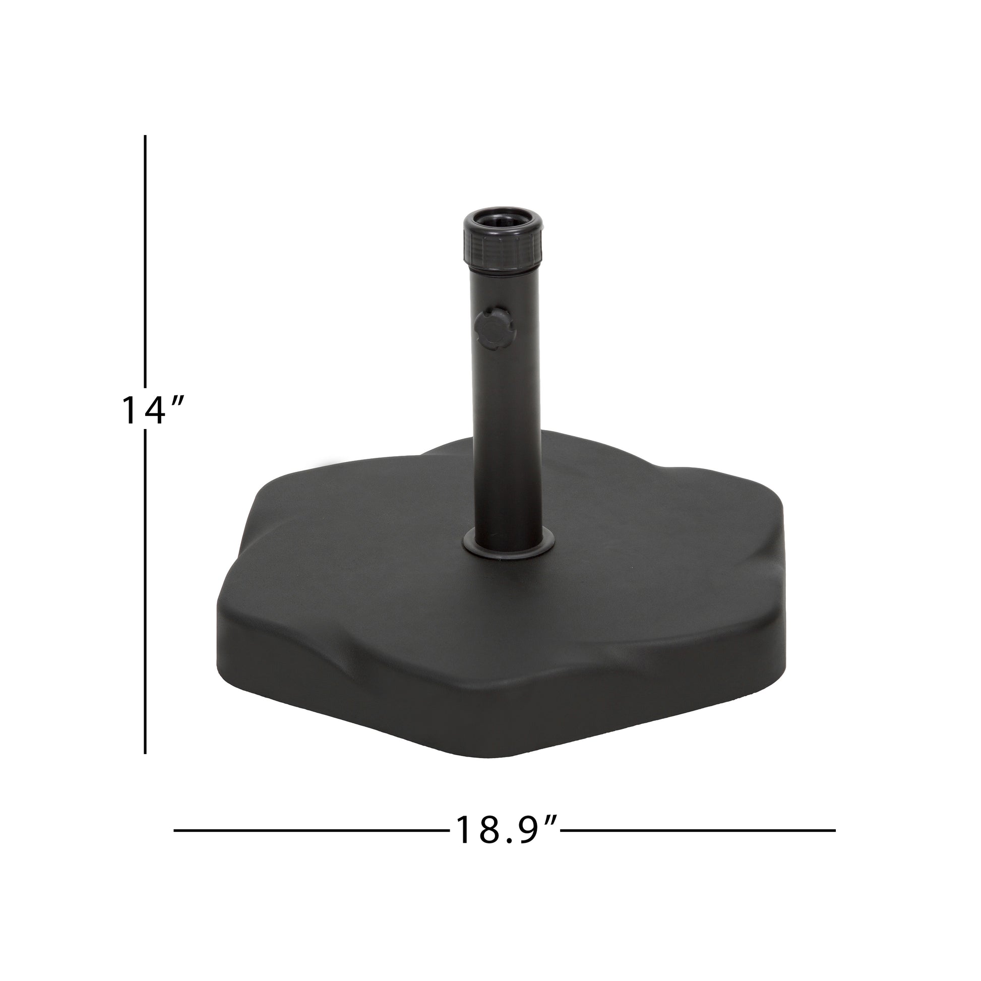 Um Holder Hex Shape 66 Lbs Black Concrete