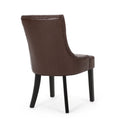 Cheney Dining Chair Kd Mp2 Set Of 2 Dark Brown Pu