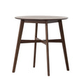 Wood Counter Height Round Dining Table, Brown, 35.4