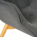 Contour Chair Set Dark Grey Fabric