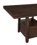 Yorktown Counter Table Dark Brown Dark Brown Wood