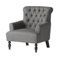 Club Chair Dark Gray Fabric