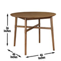 Oslo Round Counter Table Dark Brown Dark Brown Wood