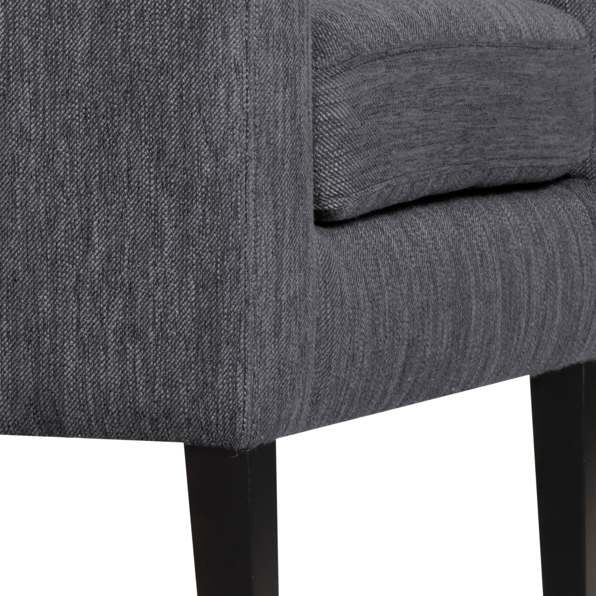 Accent Chair Charcoal Fabric