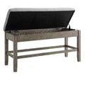 Grayson Storage Counter Bench Dark Gray Dark Gray Wood