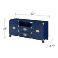 Campaign Entertainment Center Console Navy Navy 50 59 Inches Mdf