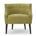 Club Chair Green Fabric